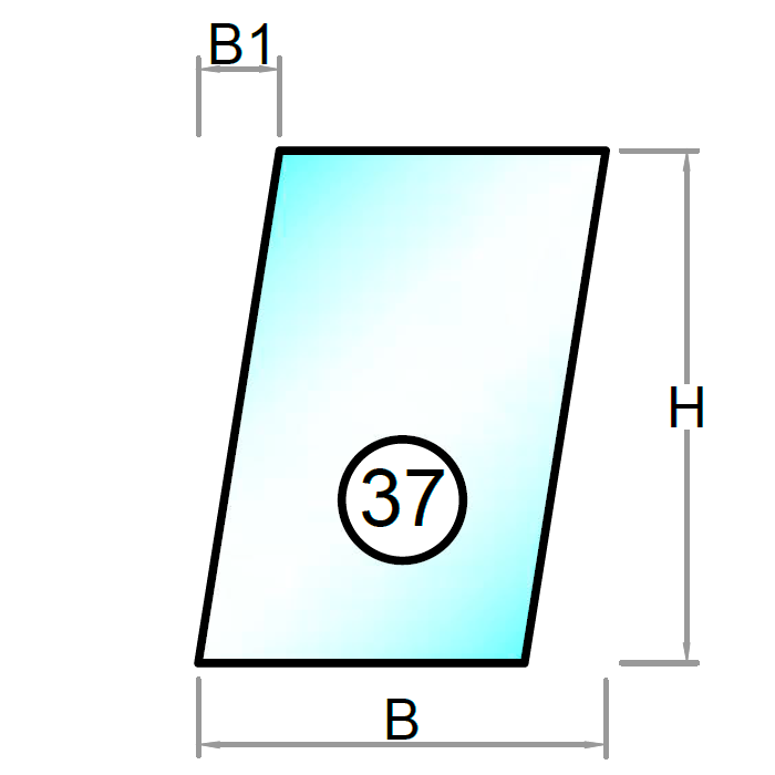 2 lags termorude med 8,76 mm lamineret glas - Figur 37
