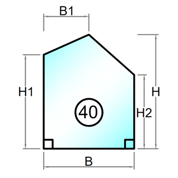 Figur 40 - Polycarbonat - 2 mm - 10 mm - Tilskåret